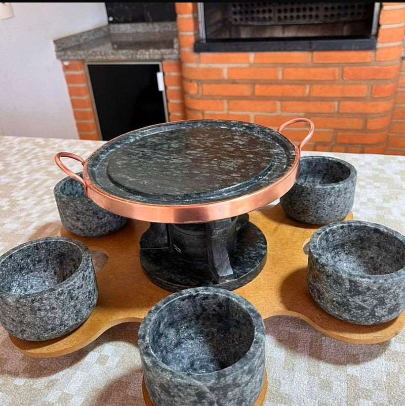 Jogo 9 Peças - Churrasco Giratório