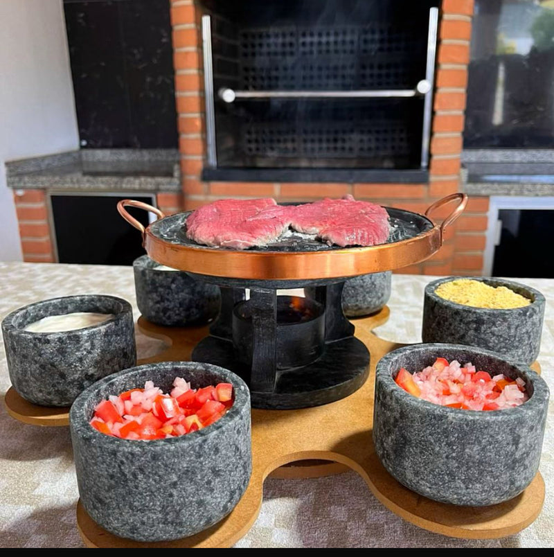 Jogo 9 Peças - Churrasco Giratório