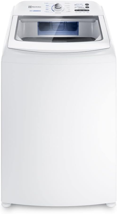Máquina de Lavar Electrolux 15kg Branca Essential Care com Cesto Inox e Jet&Clean (LED15) - 127V