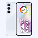 Samsung Galaxy A35 5G, Câmera Tripla Traseira de até 50MP, Selfie de 13MP, Nightography, Apagador de objetos, Design em vidro e IP67, Tela Super AMOLED de 6.6" 120Hz Vision Booster, 128GB - Azul Claro