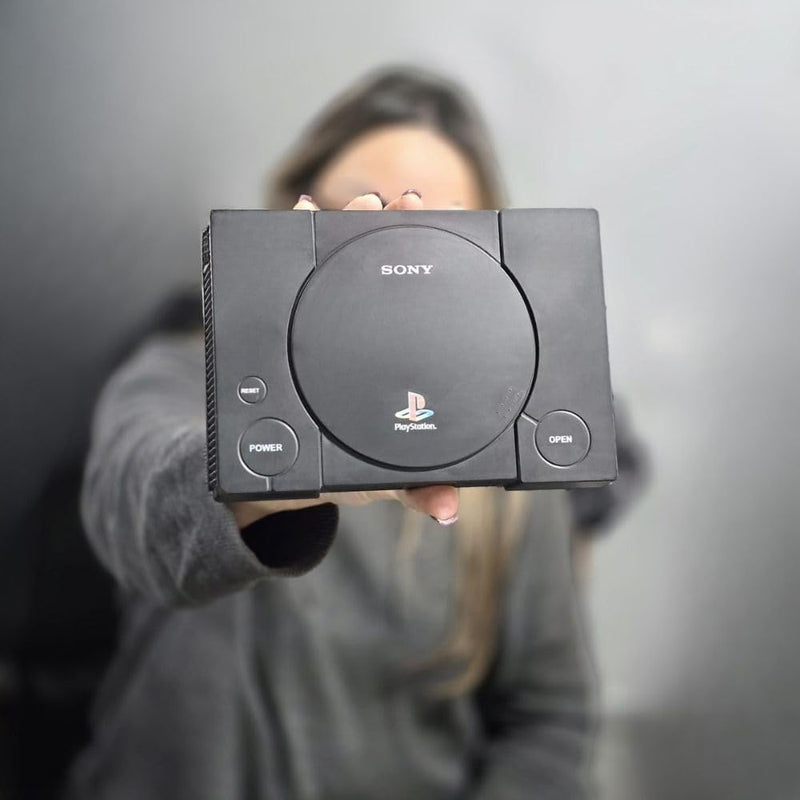 Console Retrô PSX com 40 mil jogos + 2 Controles diversos Games e Jogos+ 700 Jogos PS1 - Black