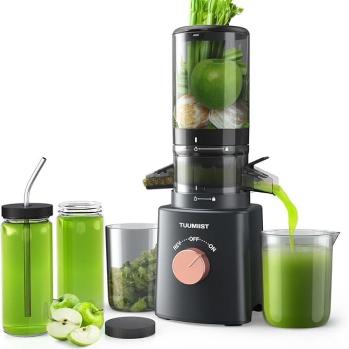 Cold Press Juicer – Large Feed Chute, Easy Clean, BPA Free