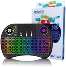 Mini Teclado Wireless Keyboard com Touchpad Com Led Usb Android Console e Tv