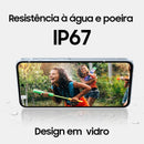 Samsung Galaxy A35 5G, Câmera Tripla Traseira de até 50MP, Selfie de 13MP, Nightography, Apagador de objetos, Design em vidro e IP67, Tela Super AMOLED de 6.6" 120Hz Vision Booster, 128GB - Azul Claro