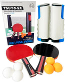 Kit Ping Pong Profissional 6 Bolas 2 Raquetes Rede Retrátil