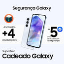 Samsung Galaxy A35 5G, Câmera Tripla Traseira de até 50MP, Selfie de 13MP, Nightography, Apagador de objetos, Design em vidro e IP67, Tela Super AMOLED de 6.6" 120Hz Vision Booster, 128GB - Azul Claro