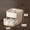 Forma de Gelo 2 em 1 com Dispenser, 48 Cubos, 16x15x14,5cm, Branco, com Pegador