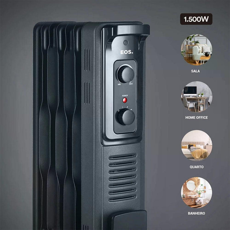 Aquecedor Elétrico a óleo EOS Comfort Heat 1500W EAQ02O 110V
