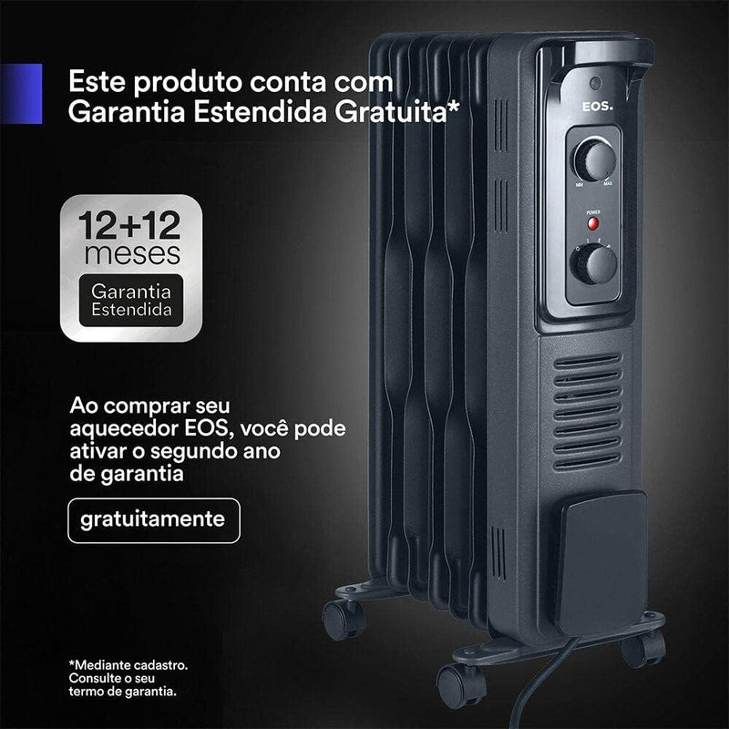Aquecedor Elétrico a óleo EOS Comfort Heat 1500W EAQ02O 110V