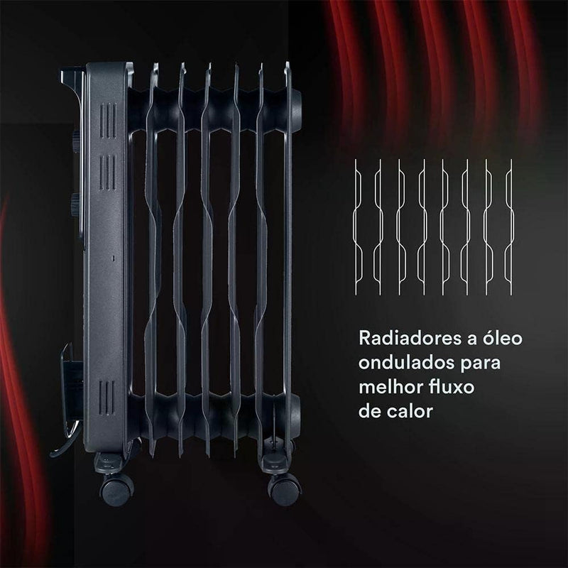 Aquecedor Elétrico a óleo EOS Comfort Heat 1500W EAQ02O 110V