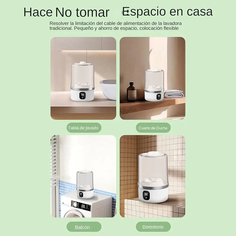 Lavadora Pequeña | Lavado Higiénico Mini Para Prendas Íntimas - Herramienta Compacta Para Apartamentos Camping Viajes Residencias Y Autocaravanas