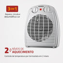 Aquecedor de Ar Mondial, 110V, Cinza, 1500W - A-08