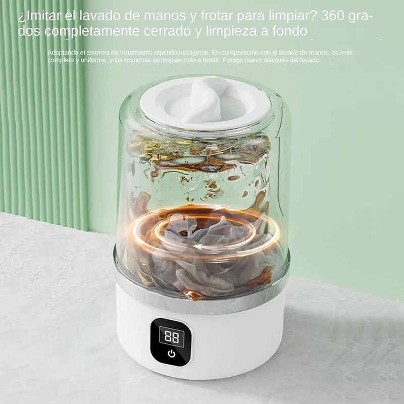 Lavadora Pequeña | Lavado Higiénico Mini Para Prendas Íntimas - Herramienta Compacta Para Apartamentos Camping Viajes Residencias Y Autocaravanas