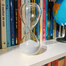 Ampulheta de Vidro Decorativa Temporizador de Areia 30 Minutos Decoração Casa (Branca)