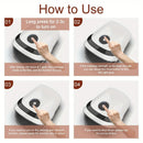 Massageador De Mão Elétrico Portátil, Recarregável, Branco