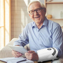 Massageador De Mão Elétrico Portátil, Recarregável, Branco