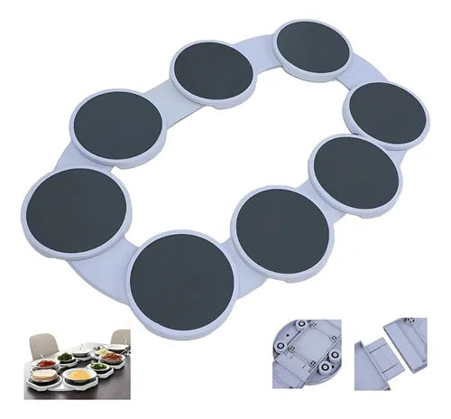 Mesa De Jantar Bandeja Giratória De Mesa Portátil Alimentos