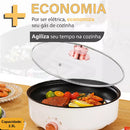 Panela Elétrica Portátil Grill Antiaderente Grande 26cm 600w