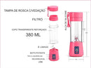 Mini Liquidificador Portatil Individual Potente Processador Cor Rosa