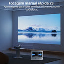 Projetor 1080p Bettdow Smart Tv Wifi6 4k Android 22000 Lm