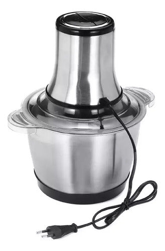 Processador Alimentos Elétrico Inox Legumes Carne 3 Litros