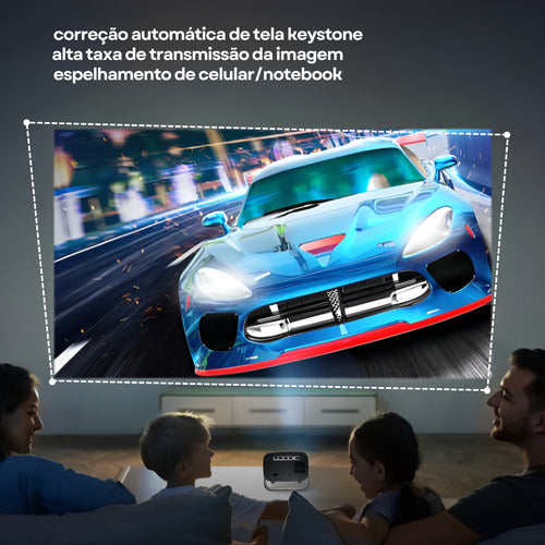 Projetor Portatil Android 1080p 4k Wifi Foco Automático