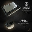 Sanduicheira E Grill Elétrica Press Chapa Dupla Com Coletor De Gordura Antiaderente Inox 1000w Portátil Fácil Limpar