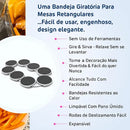 Mesa De Jantar Bandeja Giratória De Mesa Portátil Alimentos
