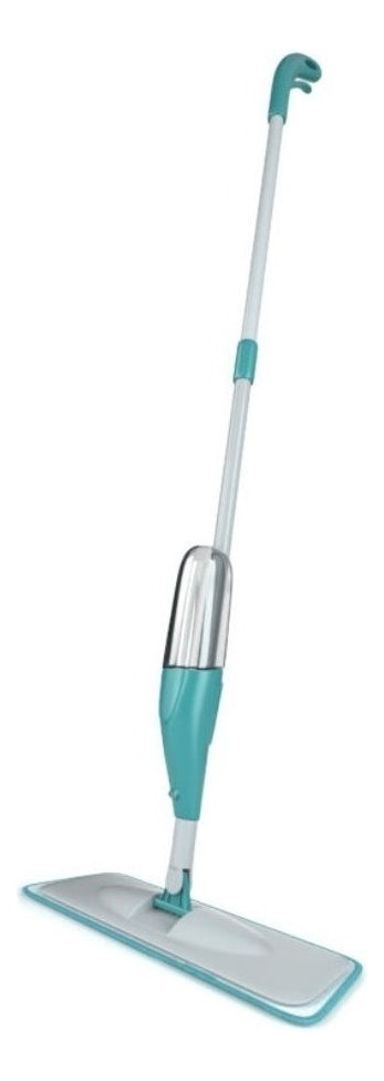 Mop Spray Fit Vassoura Rodo Magico Flash Limp Limpeza Cor Cinza/Verde