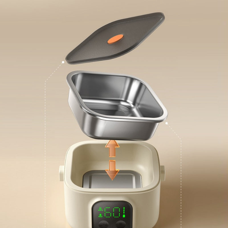 Lancheira Elétrica Recarregável, Aquecimento Portátil Sem Água