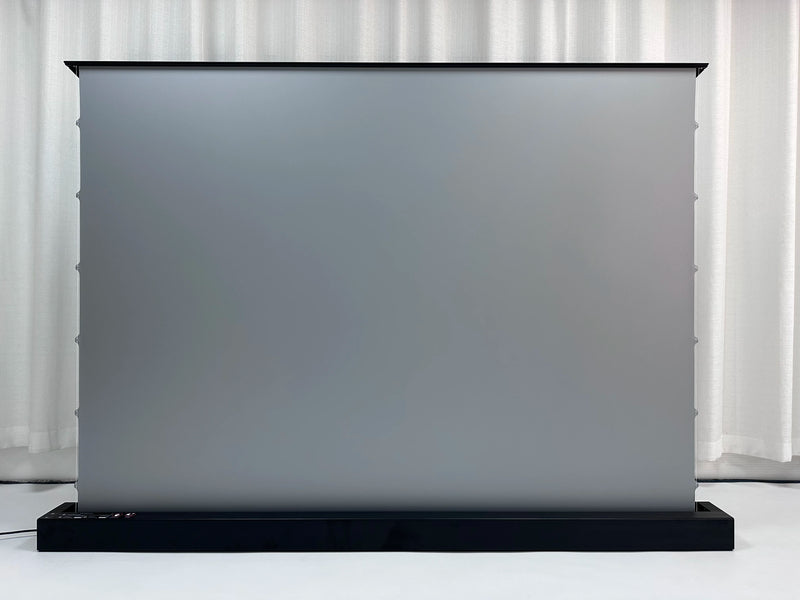Tela de Projeção Elétrica Retrátil do Piso ALR 4K Prateada de 120” para Cinema em Casa – Sistema de Imagem em Alta Definição – Tela Automática para Projetores