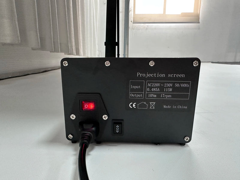 Tela de Projeção Elétrica Retrátil do Piso ALR 4K Prateada de 120” para Cinema em Casa – Sistema de Imagem em Alta Definição – Tela Automática para Projetores