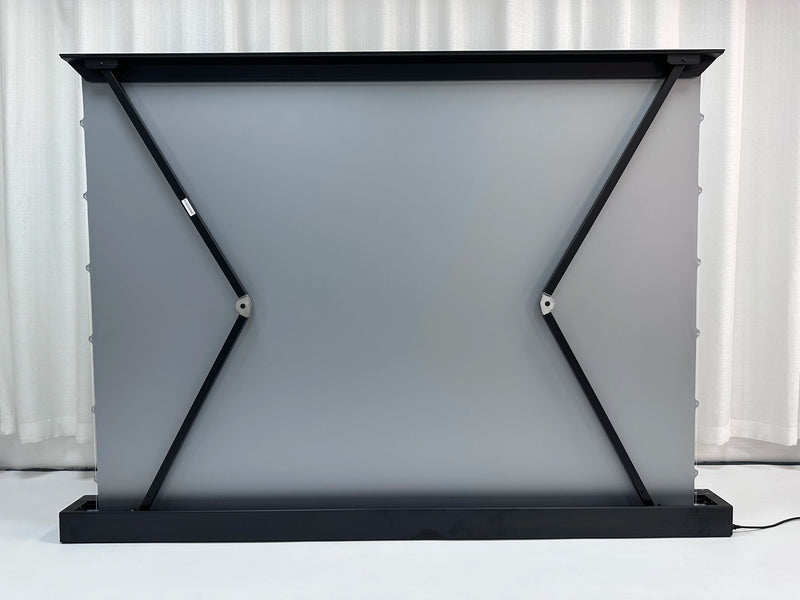 Tela de Projeção Elétrica Retrátil do Piso ALR 4K Prateada de 120” para Cinema em Casa – Sistema de Imagem em Alta Definição – Tela Automática para Projetores