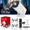 Projetor Portátil P30 para Jogos – Ideal para Uso Diurno, Perfeito para Dormitórios e Ambientes Externos, Dispensa Cortina