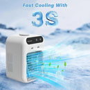 Ventilador portátil com spray umidificador, resfriador de ar mini USB para mesa, ideal para casa ou escritório
Mini ventilador com névoa para resfriar e umidificar, fácil de carregar, perfeito para o verão