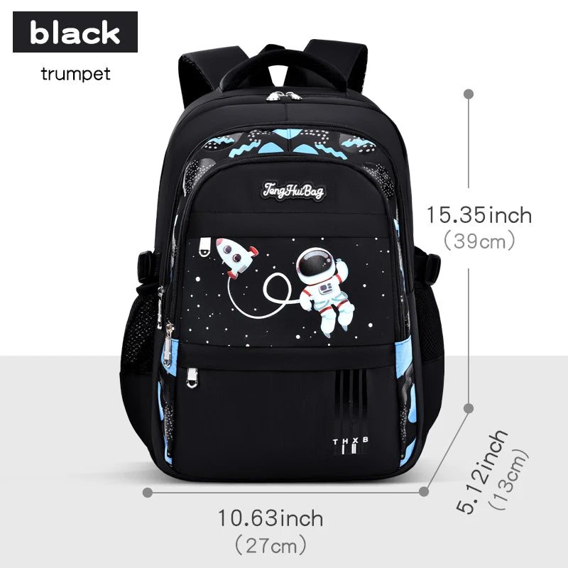 Mochila Escolar Infantil – Mochila Astronauta para Notebook (1º ao 6º Ano, Idade 6-12 Anos, Meninos)