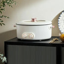 Panela Elétrica Multifuncional Colorida em Formato de Pato-Mandarim com Quatro Divisórias, Capacidade de 6 Litros, Integrada para Uso Doméstico.