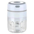Triturador Elétrico 351ML USB Recarregável, Triturador de Alimentos, Legumes, Carnes, em Aço Inox, Mini Triturador de Pimenta e Alho, Utensílio de Cozinha