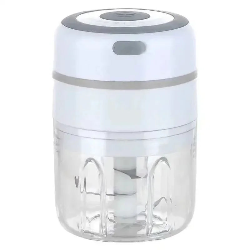 Triturador Elétrico 351ML USB Recarregável, Triturador de Alimentos, Legumes, Carnes, em Aço Inox, Mini Triturador de Pimenta e Alho, Utensílio de Cozinha