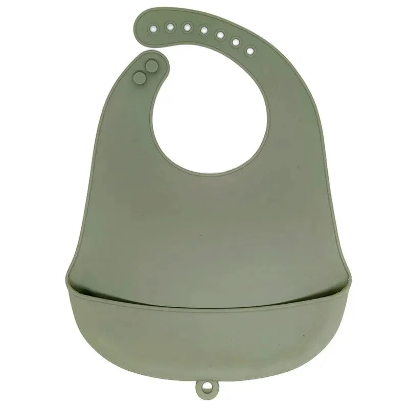 Babadores de Silicone para Bebê – Fáceis de Limpar, Babadores Impermeáveis para Saliva e Refeições Infantis