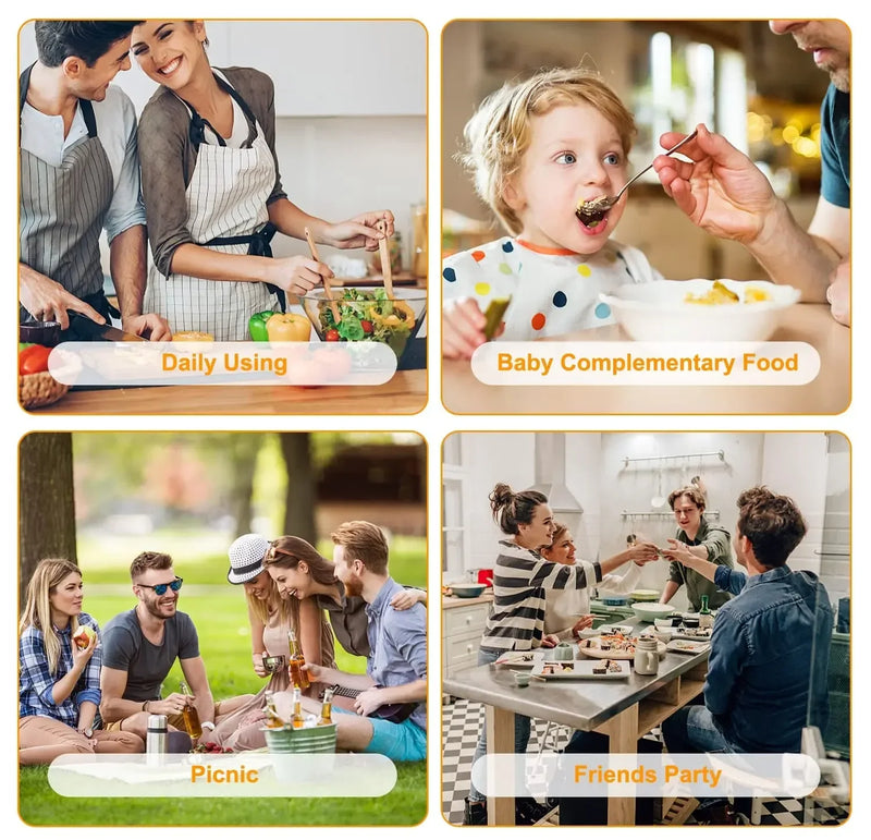 Triturador Elétrico 351ML USB Recarregável, Triturador de Alimentos, Legumes, Carnes, em Aço Inox, Mini Triturador de Pimenta e Alho, Utensílio de Cozinha