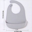 Babadores de Silicone para Bebê – Fáceis de Limpar, Babadores Impermeáveis para Saliva e Refeições Infantis