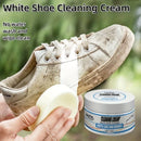 Easy No-Rinse Instant White Shoe Cleaner Cream - Safe for Sneakers, Canvas, Faux Leather Stain Remover & Whitening