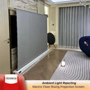 160/170/180/200 Inch Motorized Tab Tension Electric Floor Rising Projector Screens for Home Theater Long Throw Projector