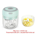 Triturador Elétrico 351ML USB Recarregável, Triturador de Alimentos, Legumes, Carnes, em Aço Inox, Mini Triturador de Pimenta e Alho, Utensílio de Cozinha