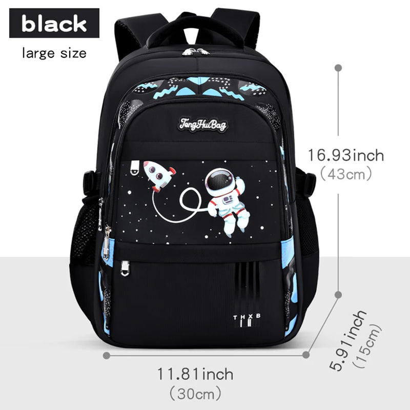Mochila Escolar Infantil – Mochila Astronauta para Notebook (1º ao 6º Ano, Idade 6-12 Anos, Meninos)