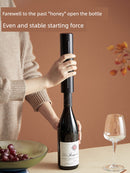 Abridor Elétrico de Garrafa de Vinho com Tampa e Saca-Rolhas Automático – Kit Prático para Casa