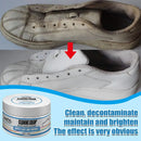 “Creme de Limpeza para Sapatos Brancos com Esponja – Removedor de Manchas, Creme Clareador para Sapatos, Limpeza Multiuso para Sapatos e Tênis.”