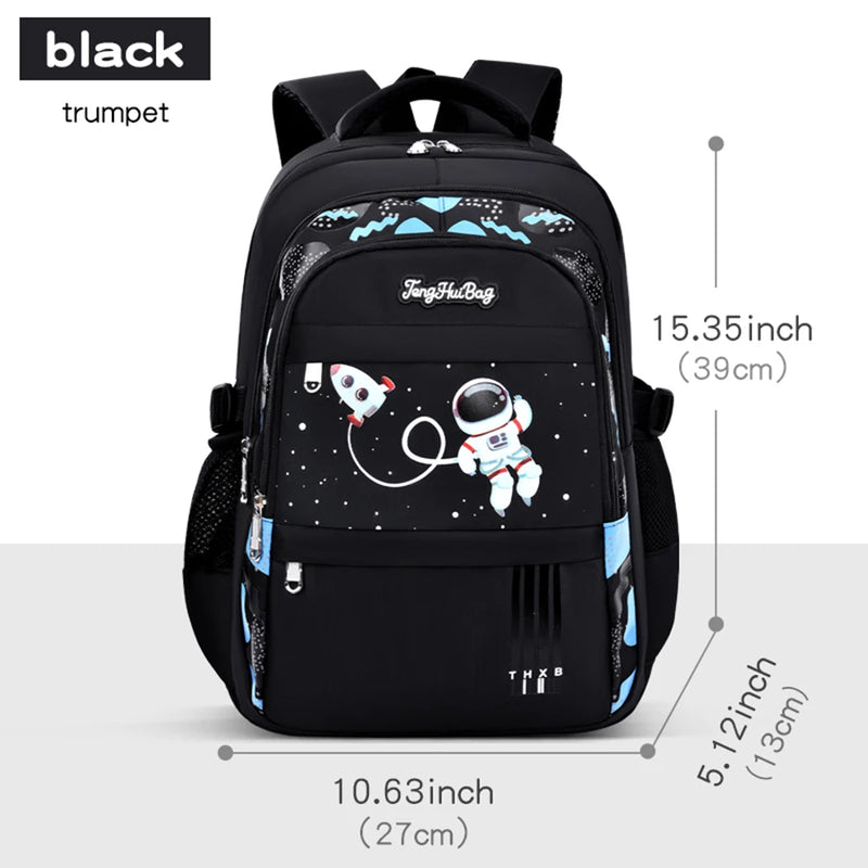 Mochila Escolar Infantil – Mochila Astronauta para Notebook (1º ao 6º Ano, Idade 6-12 Anos, Meninos)