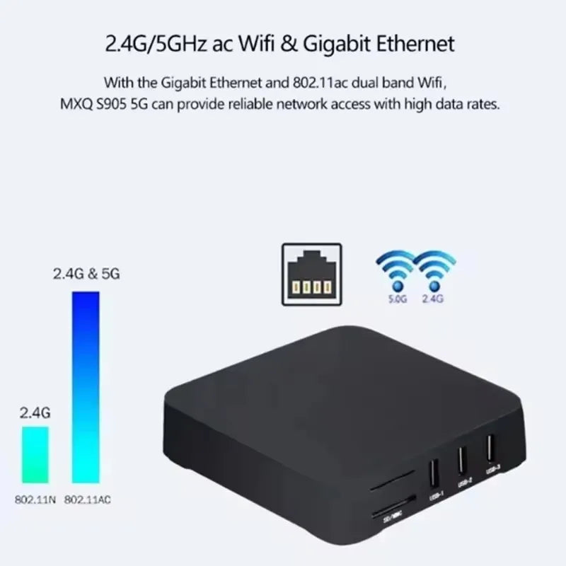 Brasil Conversor de TV Inteligente Digital Smart TV Box 4K 5G Android Dual WiFi Media Player Set Top Box Smart TV Box